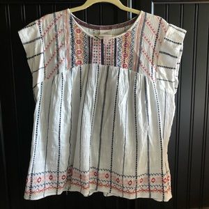 Knox Rose Peasant Top XL